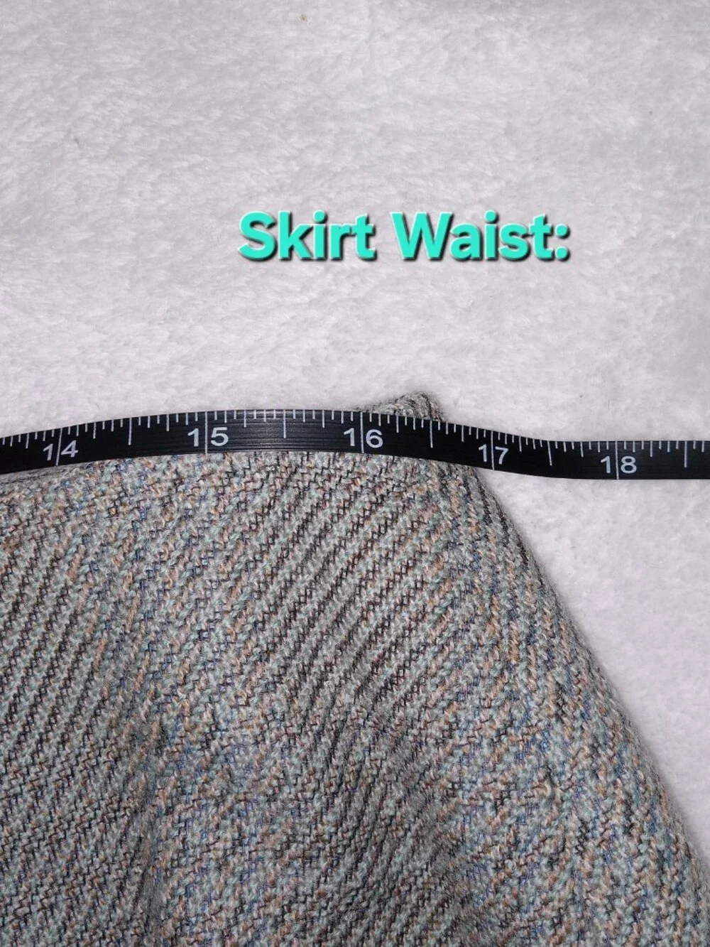 Vintage Linda Allard Ellen Tracy Wool Tweed Skirt Suit Set Womens 14 Gray Career